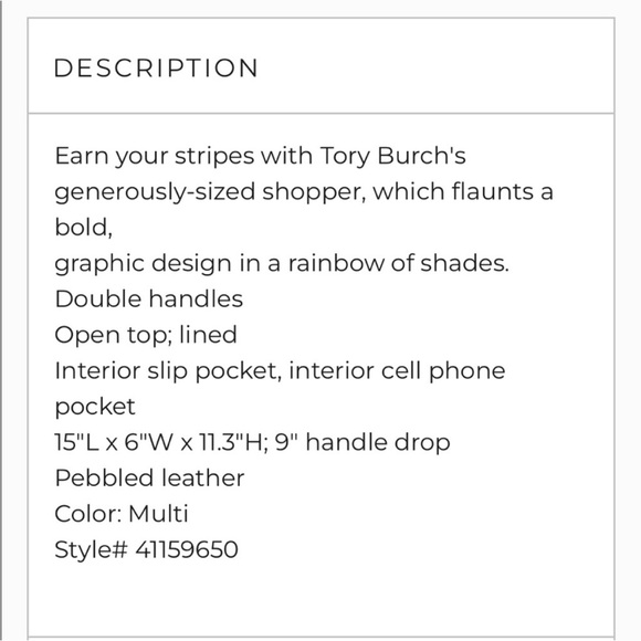 Tory Burch Perry Reversible Multicolor Tote RARE and SOLD OUT - Picture 8 of 16